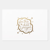 Bijbelvers uit 1 Samuel 1:27 Inpakpapier Vel (Voorkant)