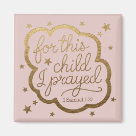 Bijbelvers uit 1 Samuel 1:27 Magneet