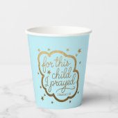 Bijbelvers uit 1 Samuel 1:27 Papieren Bekers (Voorkant)