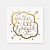 Bijbelvers uit 1 Samuel 1:27 Servet (Voorkant)