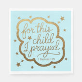 Bijbelvers uit 1 Samuel 1:27 Servet (Voorkant)