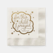 Bijbelvers uit 1 Samuel 1:27 Servet (Voorkant)