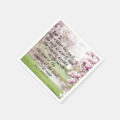 Bijbelvers uit de lente servet (Hoek)