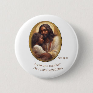 Bijbelvers uit het christendom ronde button 5,7 cm