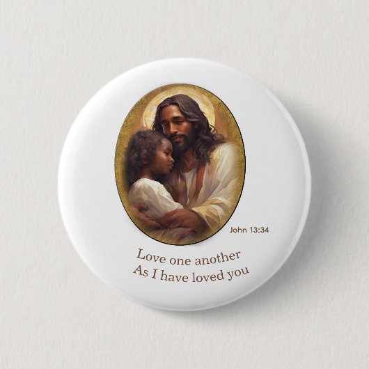 Bijbelvers uit het christendom ronde button 5,7 cm (Voorkant)