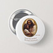 Bijbelvers uit het christendom ronde button 5,7 cm (Voorkant /achterkant)