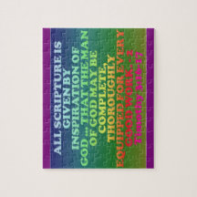 Bijbelvers van 2 Timothy 3:16-17.