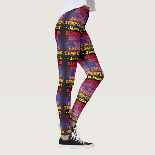 Bijbelvers van James 1:12. Leggings (Rechts)