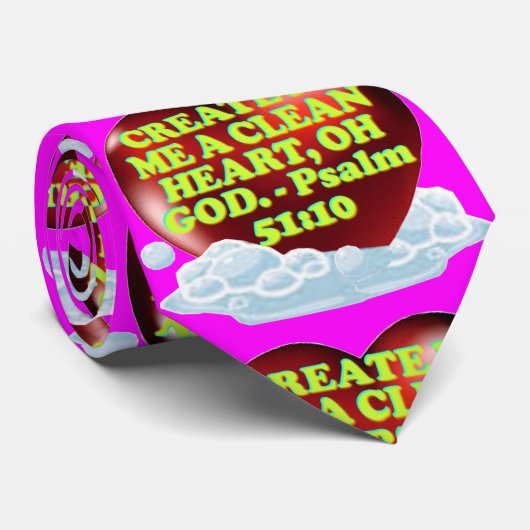 Bijbelvers van Psalm 51:10. Stropdas (Opgerold)