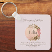 Bijbelvers van vrede sleutelhanger (Voorkant)