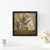 Bijbelvers Vierkante Klok (Huis)