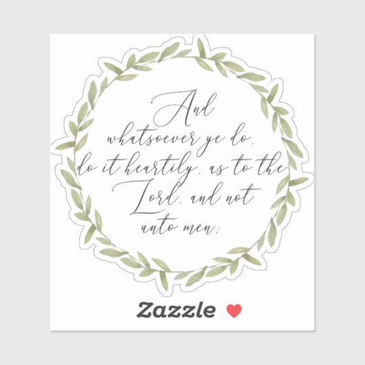 Bijbelvers - Vinyl gesneden Sticker KJV (Vel)