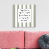Bijbelvers voor geloof, gepersonaliseerd canvas afdruk (Insitu (Woonkamer))