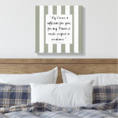 Bijbelvers voor geloof, gepersonaliseerd canvas afdruk (Insitu (Slaapkamer))