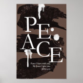 Bijbelvers - VREDE Ik laat met u - Johannes 14:27 Poster (Voorkant)