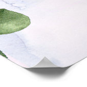 Bijbelvers waterverf eucalyptus poster (Hoek)