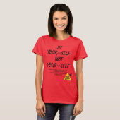 Bijbelvers Wees jezelf 2 Korintiërs 5:17 Rood T-shirt (Voorkant volledig)