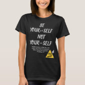 Bijbelvers Wees jezelf 2 Korintiërs 5:17 T-shirt (Voorkant)