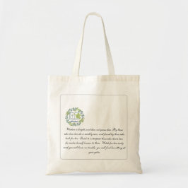 Bijbelvers Wijsheid Gepersonaliseerd Christelijk G Tote Bag