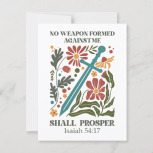 Bijbelvers Wilde Bloem Briefkaart