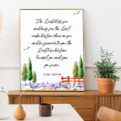 Bijbelvers - zegen: The Lord scripture poster