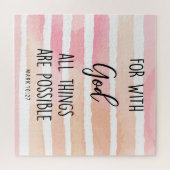 Bijbelverse Alles is mogelijk met God Legpuzzel (Horizontaal)