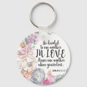 Bijbelverse aluminium ronde Sleutelhanger (Achterkant)