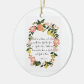 Bijbelverse art - 1 John 4:16 Keramisch Ornament (Links)