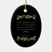 Bijbelverse art - Lamentatie 3:22-23 Keramisch Ornament (Voorkant)