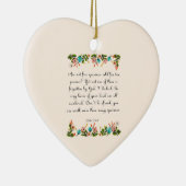 Bijbelverse Art - Luke 12:6-7 Keramisch Ornament (Rechts)