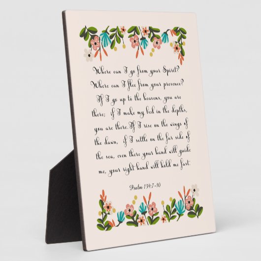 Bijbelverse art - psalm 139:7-10 fotoplaat (Zijkant)
