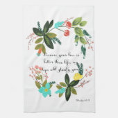 Bijbelverse art - psalm 63:3 theedoek (Verticaal)