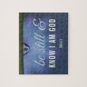 Bijbelverse ben nog steeds en ik ben God Legpuzzel (Verticaal)