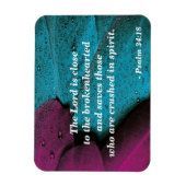Bijbelverse Briefkaart Psalm 34:18 Gebroken Magneet (Verticaal)