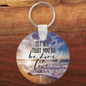 Bijbelverse Button Sleutelhanger (Voorkant)