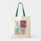 Bijbelverse Canvas tas (Achterkant)