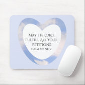 Bijbelverse Christelijk geloof Inspirerend blauw Muismat (Met muis)