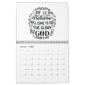 Bijbelverse Christelijke offertes zwart-witagenda Kalender (Jan 2026)