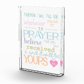 Bijbelverse Christelijke pastkleuren voor gebeden  Fotoblokken (Rechts)