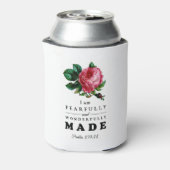 Bijbelverse, comfortabel en prachtig gemaakt Roos Blikjeskoeler (Blikje Achterkant)