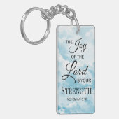 Bijbelverse De vreugde van de Heer is uw Sterkte K Sleutelhanger (Voorkant Links)