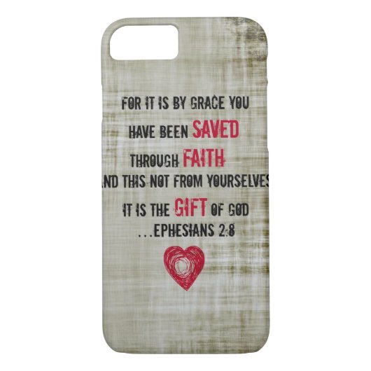 Bijbelverse esthesians 2:8 Case-Mate iPhone case (Achterkant)