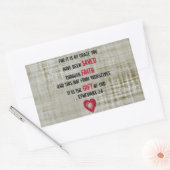 Bijbelverse esthesians 2:8 rechthoekige sticker (Envelop)