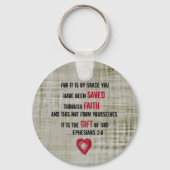 Bijbelverse esthesians 2:8 sleutelhanger (Voorkant)