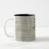 Bijbelverse esthesians 2:8 tweekleurige koffiemok (Links)