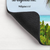 Bijbelverse, Filippijnen 4:13, tropisch Muismat (Hoek)