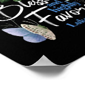 Bijbelverse geblesseerd en zeer gunstig Luke 1:28 Poster (Hoek)