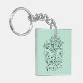 Bijbelverse groei in Grace Sleutelhanger (Voorkant Links)