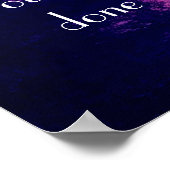 Bijbelverse herinnering Isaiah 25:1 op zonsonderga Poster (Hoek)