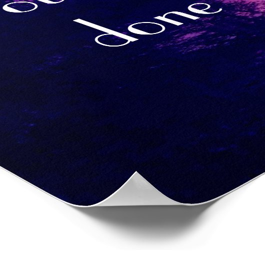 Bijbelverse herinnering Isaiah 25:1 op zonsonderga Poster (Hoek)